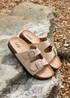 Linzi Echo Beige Double Buckle Sandals - 6 Image 6
