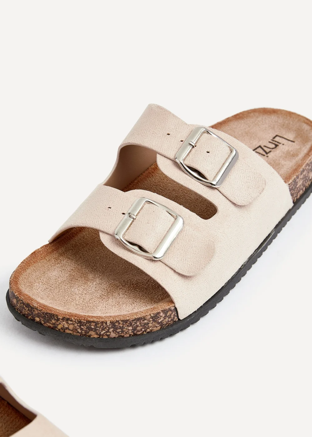 Linzi Echo Beige Double Buckle Sandals - 6 Image 5