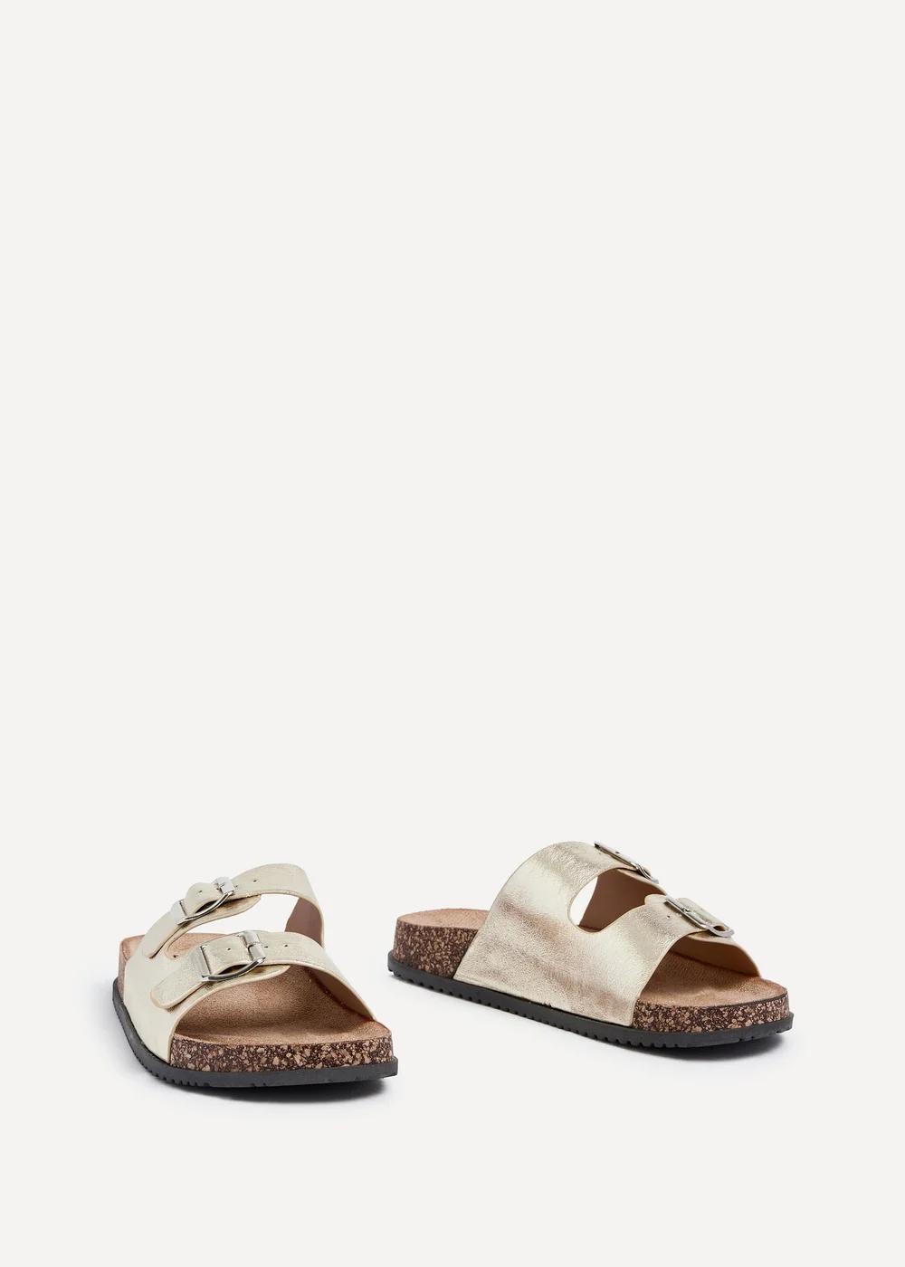 Linzi Northcote Gold Double Buckle Sandals - 6 Image 3