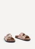 Linzi Northcote Rose Gold Double Buckle Sandals - Size 6 Image 5