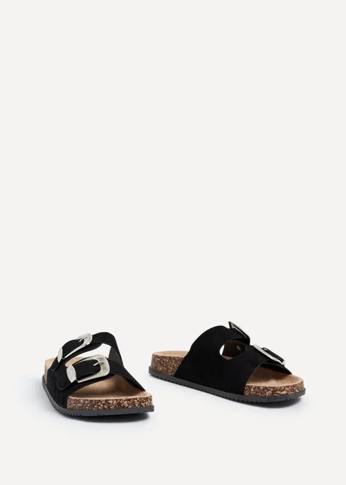Linzi Marlow Black Western Buckle Sandals - 4 Image 3