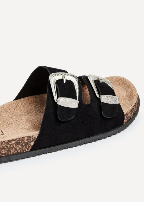 Linzi Marlow Black Western Buckle Sandals - 4 Image 4