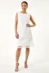 Roman White Petite Lace Shift Dress - 16 Image 2