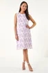 Roman Lilac Petite Floral Lace Shift Dress - 12 Image 2