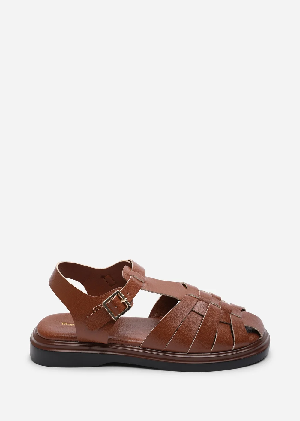 Where's That From Chime Fisherman Flatform Tan Sandal - 6 Image 1