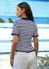 Yumi Navy Nautical Knitted Top - L Image 3