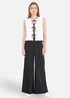 Yumi Black Wide Leg Palazzo Trousers - 10 Image 1