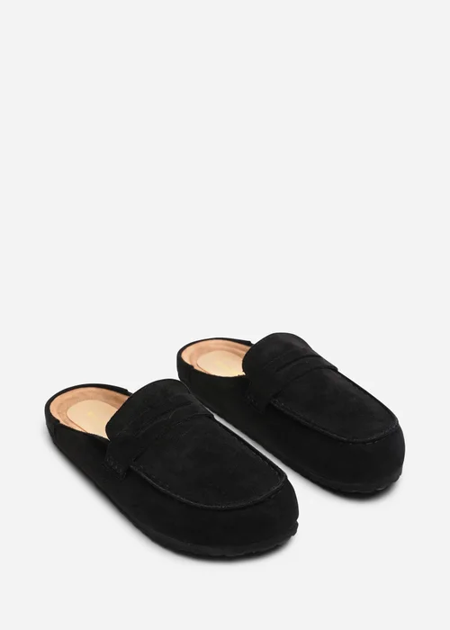 Where's That From Honeybee Black Low Back Slip On Mule - 4 Image 4