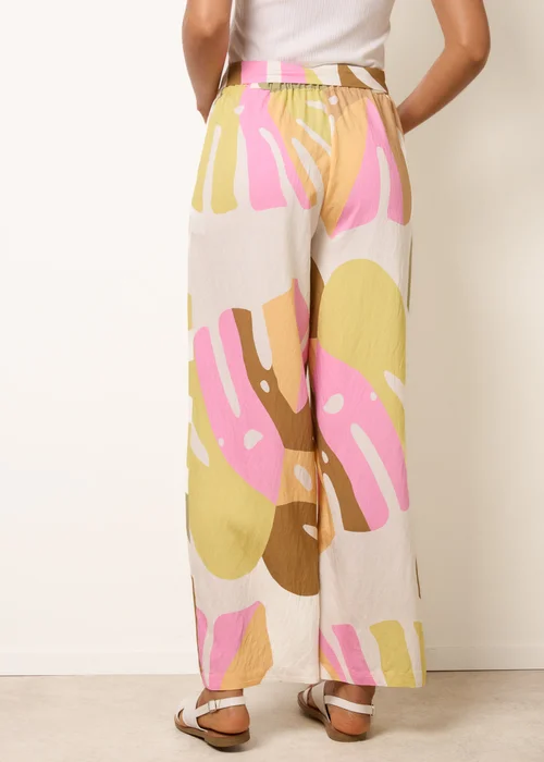 Blue Vanilla Multi Paper Bag Wide Leg Trousers - L Image 4