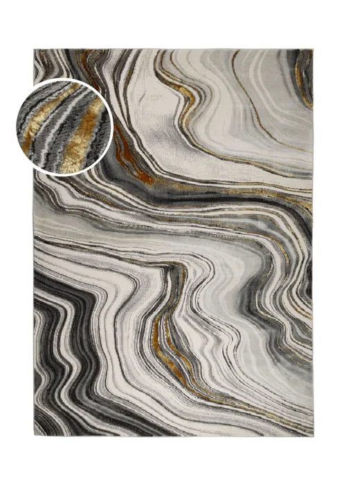 Homemaker Gold Dusk Watercolour Rug (140/200) - 120 x 170 Image 5