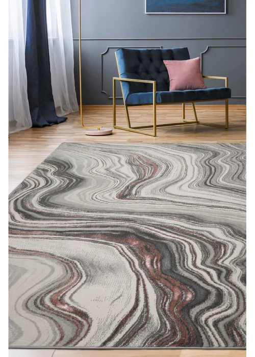 Homemaker Pink Dusk Marble Rug (120/170) - 120 x 170 Image 1