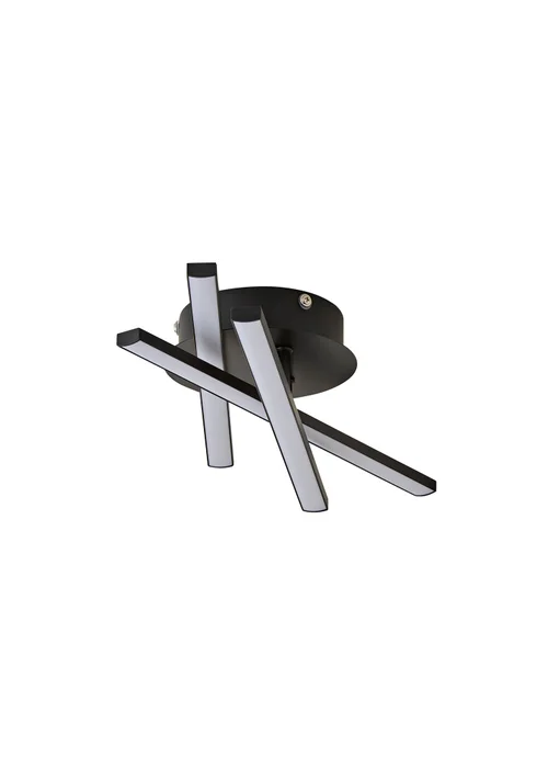 ValueLights Infinity Matt Black Adjustable LED Ceiling Light - One Size Image 3