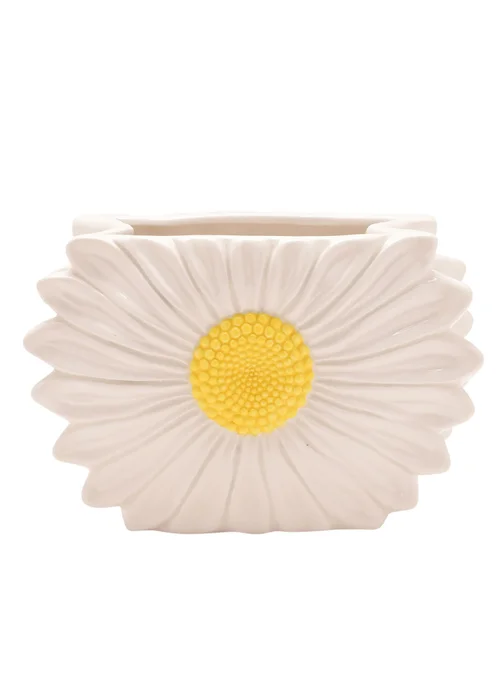 The Cottage Garden White & Yellow Vase Daisy - One Size Image 1