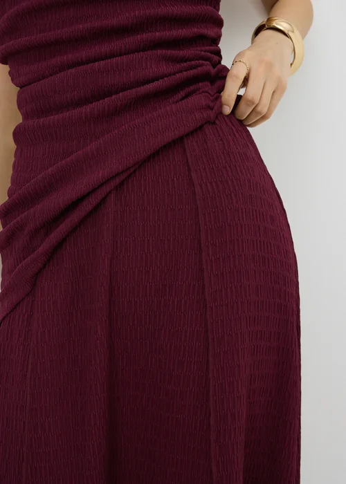 Berry Textured Jersey Co Ord Skirt - 14 Image 3