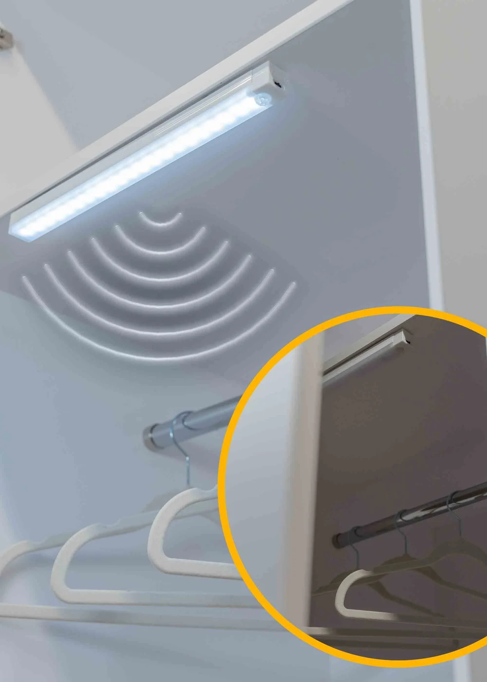 ValueLights Pair of Matte White Strip Light Integrated LED (2cm x 2.2cm x 30.4cm) - One Size Image 2