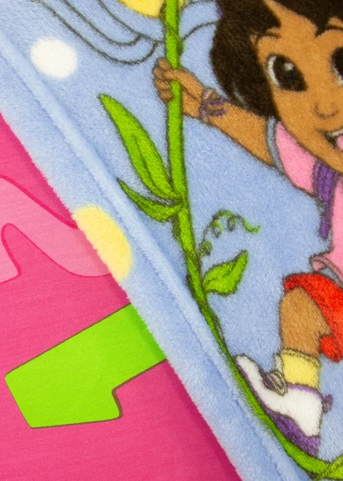 Dora The Explorer Hola Pink Fleece Blanket - 100 x 150 Image 5