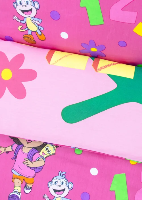 Dora The Explorer Hola Pink Single Duvet Cover - Single Image 4