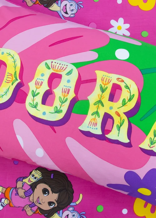 Dora The Explorer Hola Pink Single Duvet Cover - Single Image 5