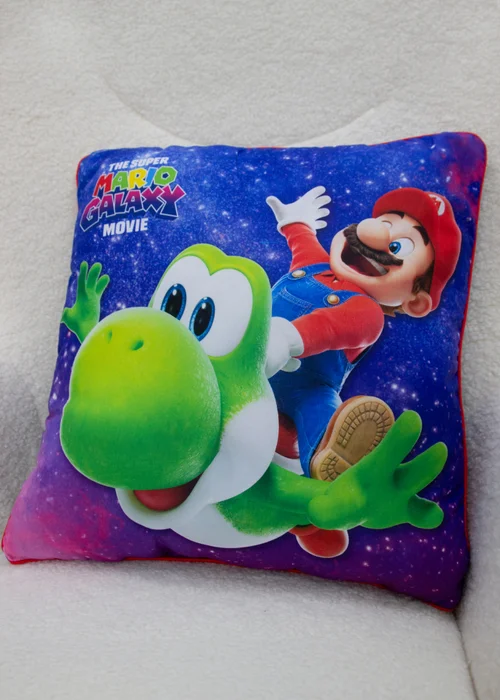 Nintendo Super Mario Movie 2 Lessgo Multicolour Square Cushion - One Size Image 1