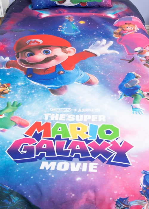 Nintendo Super Mario Movie 2 Super Multicolour Single Duvet Cover - Single Image 4