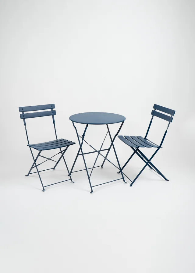Scottish Everlastings Blue Metal Bistro Set
