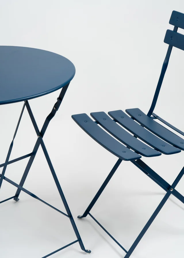 Scottish Everlastings Blue Metal Bistro Set