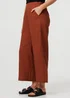 Izabel London Rust High Waist Wide Relaxed Trousers - 8 Image 4