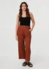 Izabel London Rust High Waist Wide Relaxed Trousers - 8 Image 1