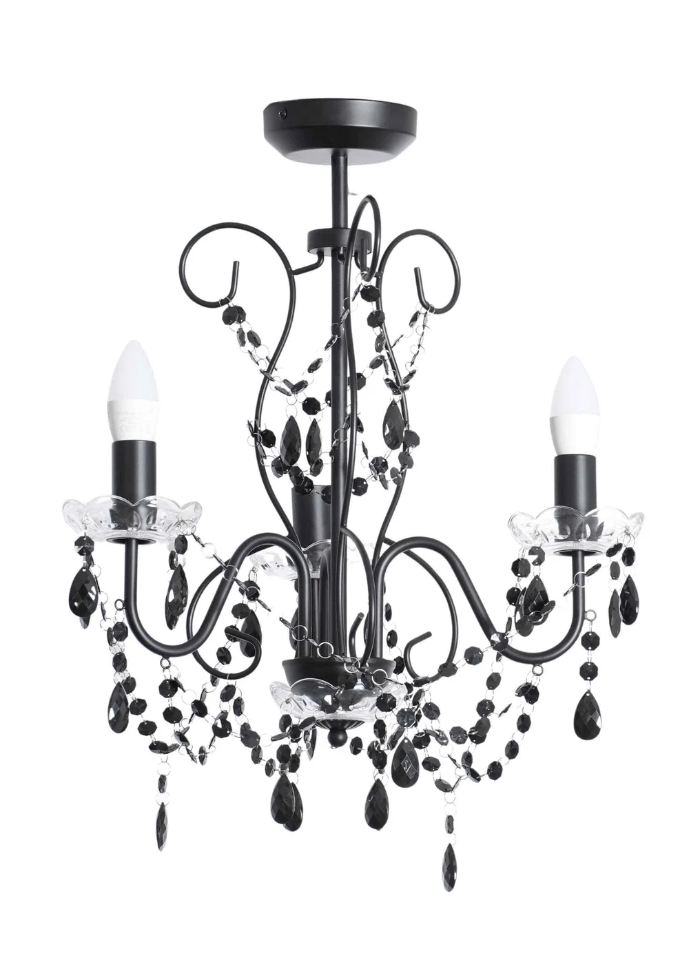 ValueLights Viscount Black Pendant Light (57cm x 45cm x 45cm) - One Size Image 2