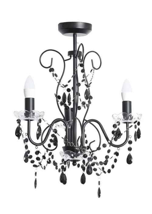 ValueLights Viscount Black Pendant Light (57cm x 45cm x 45cm) - One Size Image 2