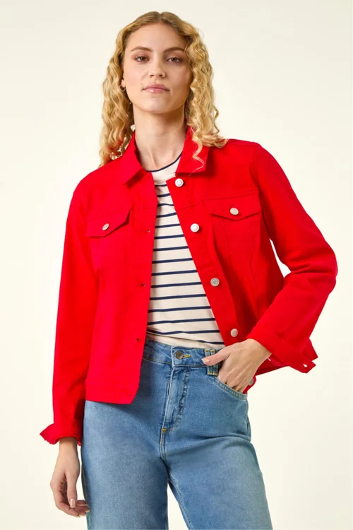 Roman Red Stretch Pocket Detail Jacket - 12 Image 4