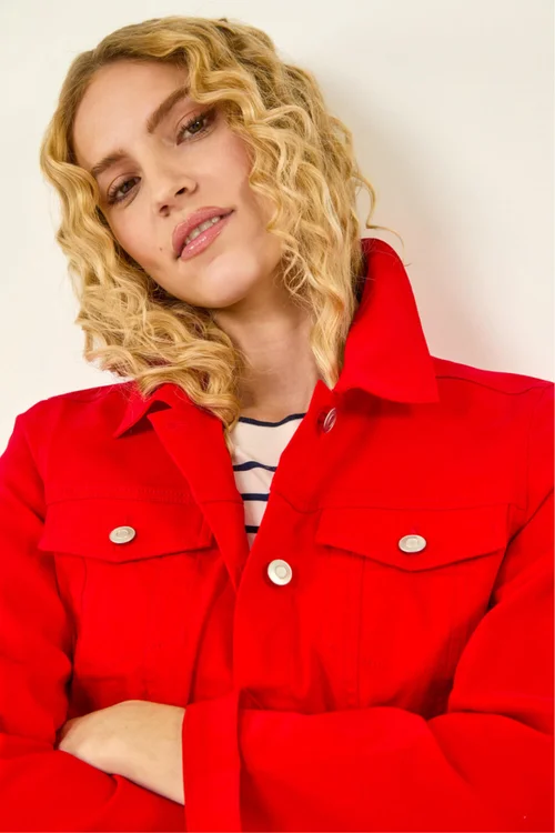 Roman Red Stretch Pocket Detail Jacket - 12 Image 1