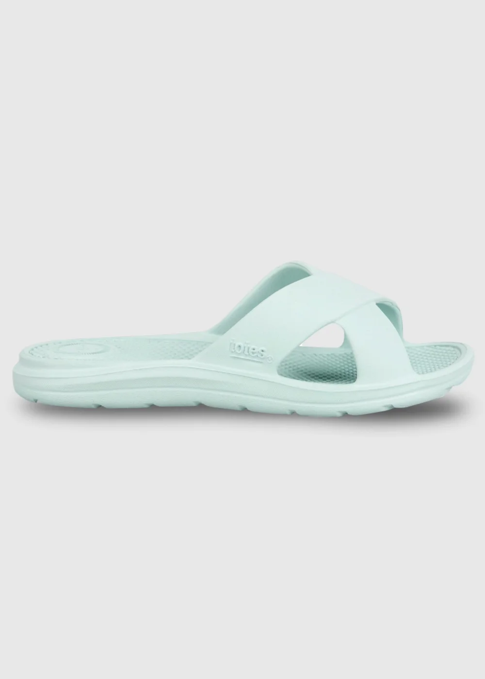 Totes Solbounce Mint Cross Sliders - 7 Image 1
