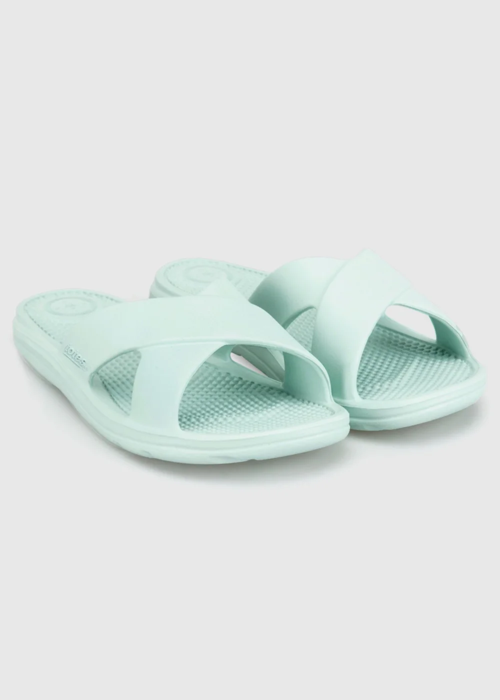 Totes Solbounce Mint Cross Sliders - 7 Image 3