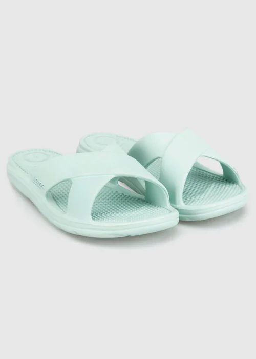 Totes Solbounce Mint Cross Sliders - 7 Image 3