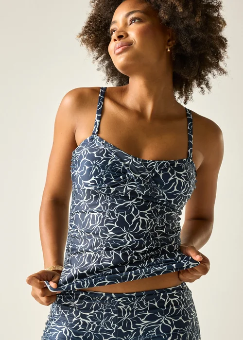 Regatta Navy Floral Aceana II UPF 50 Tankini - 8 Image 5