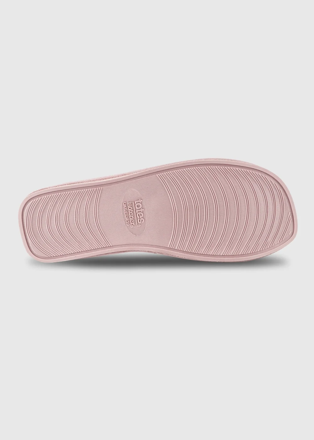 Totes Isotoner Pink Real Suede Mule Slippers - 4 Image 5