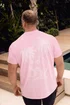 BadRhino Light Pink Acid Wash Graphic T-Shirt - 4XL Image 1