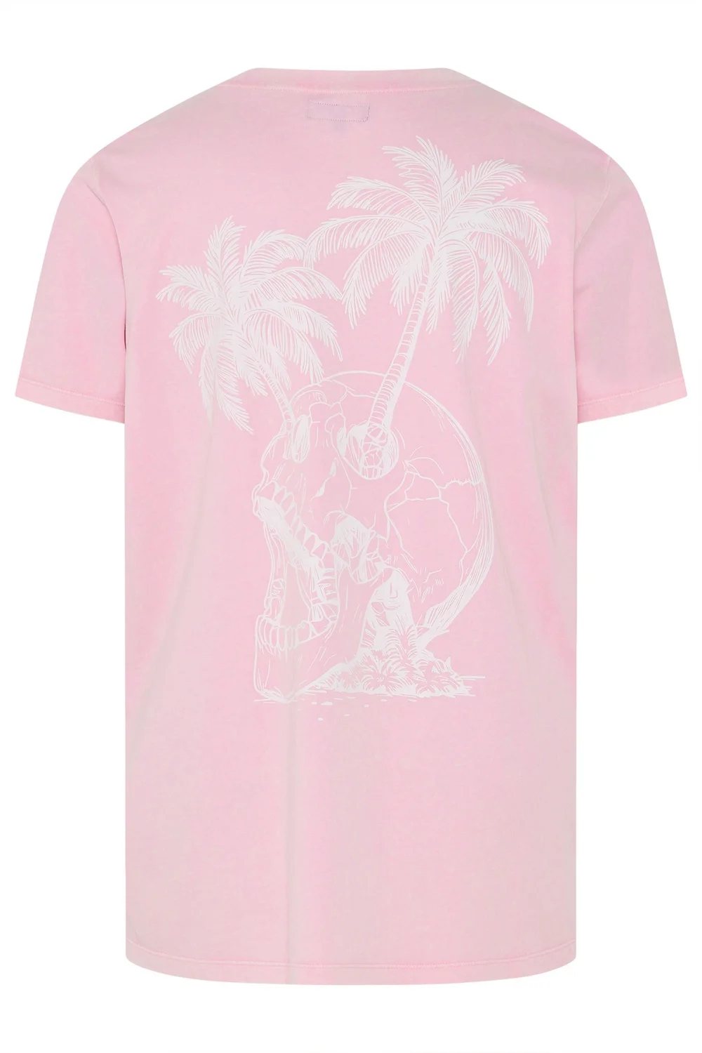 BadRhino Light Pink Acid Wash Graphic T-Shirt - 4XL Image 3