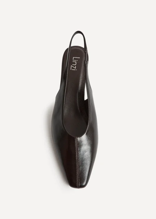 Linzi Method Brown Square Toe Court Heels - Size 7 Image 4