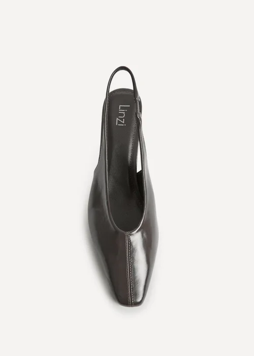 Linzi Method Grey Square Toe Court Heels - Size 7 Image 4