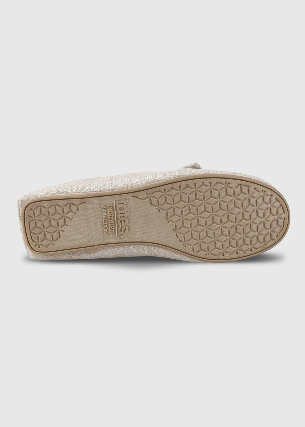 Totes Isotoner Stone Linen Bow Moccasin Slippers - 5 Image 5