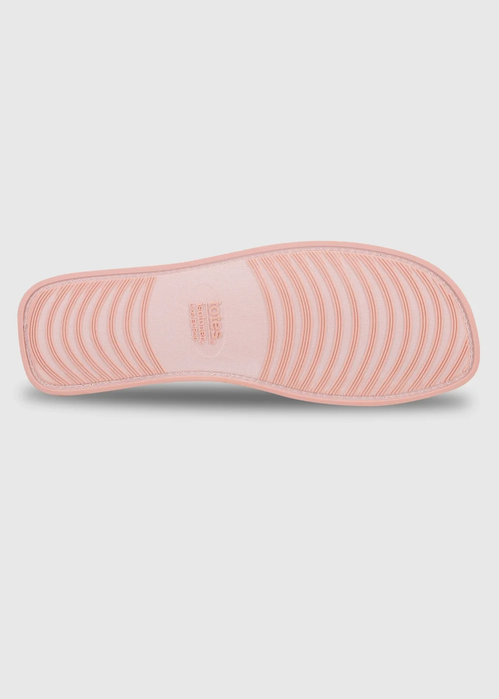 Totes Isotoner Pink Woven Toe Post Slippers - 7 Image 5