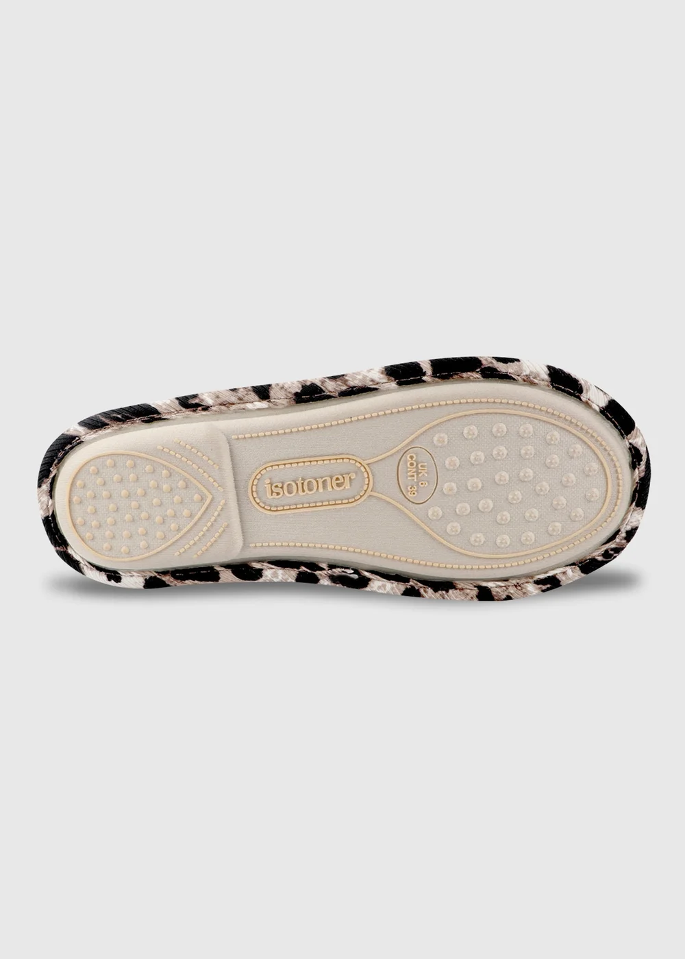 Totes Isotoner Animal Print Swept Back Mule Slippers - 4 Image 5