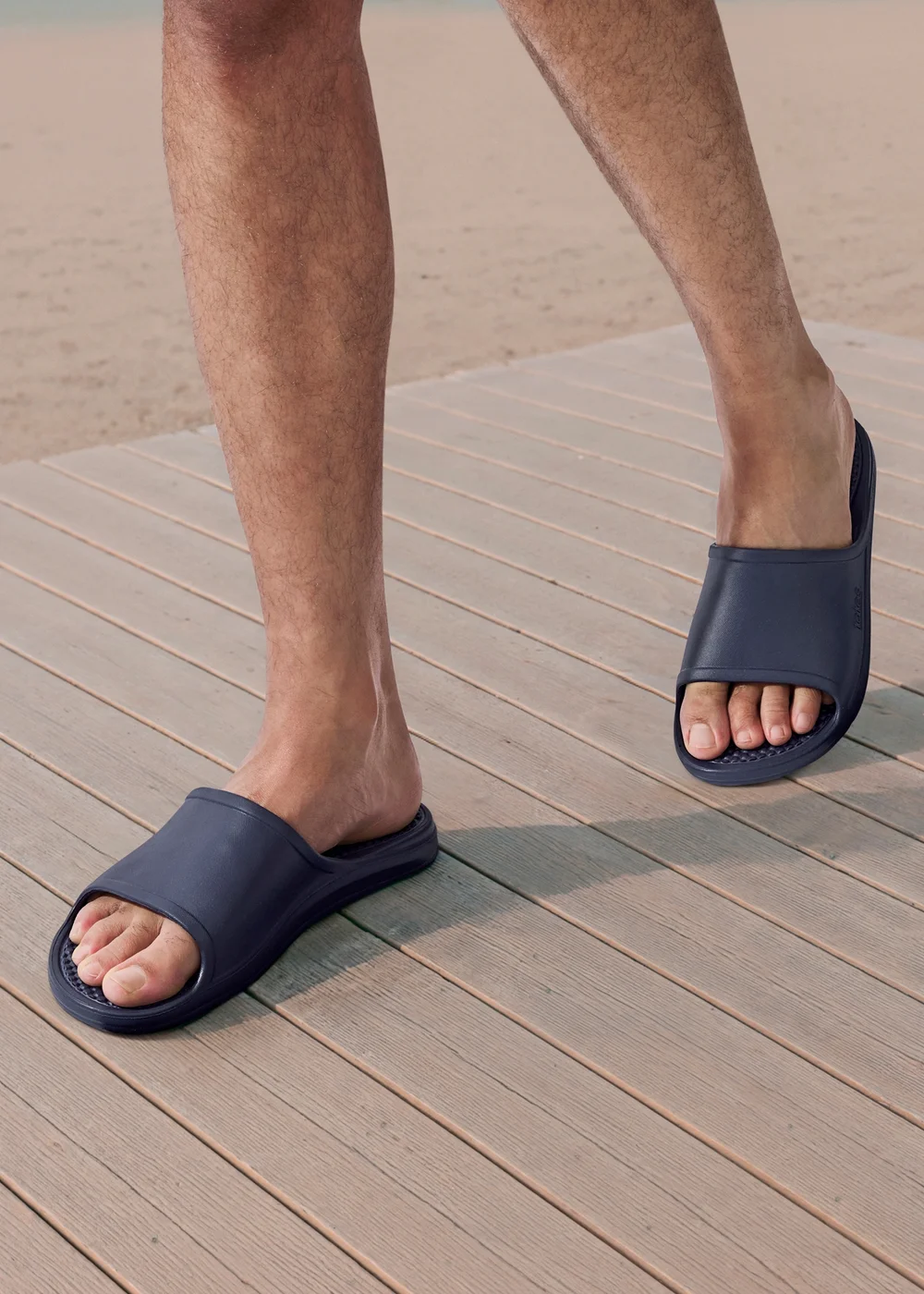Totes Solbounce Navy Sliders - 8 Image 1