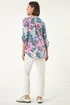 Roman Pink Burnout Floral Print Shirt - 10 Image 3