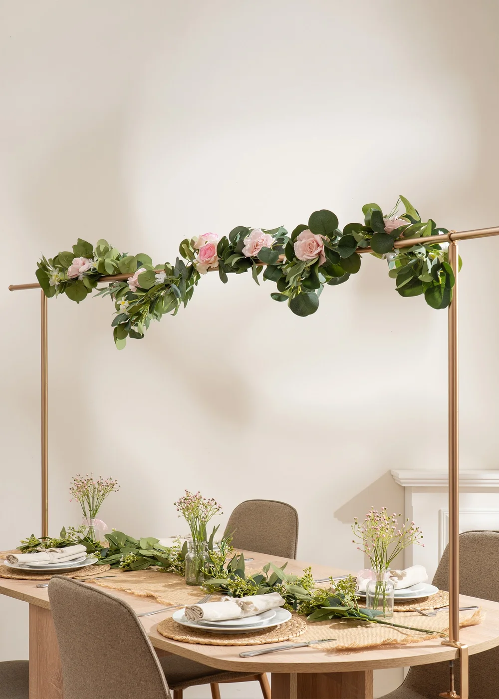 Scottish Everlastings Rose Gold Over Table Display Frame (2.5m) - One Size Image 3