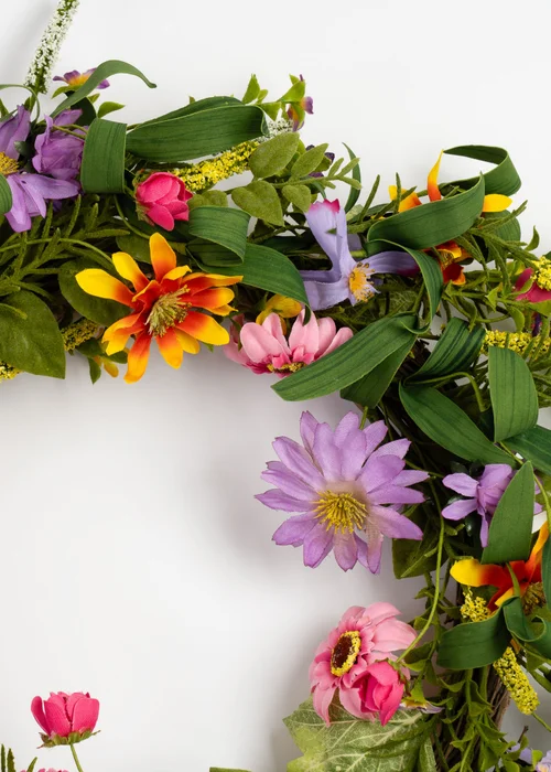 Scottish Everlastings Mixed Purple Brights Wreath (46cm) - One Size Image 2