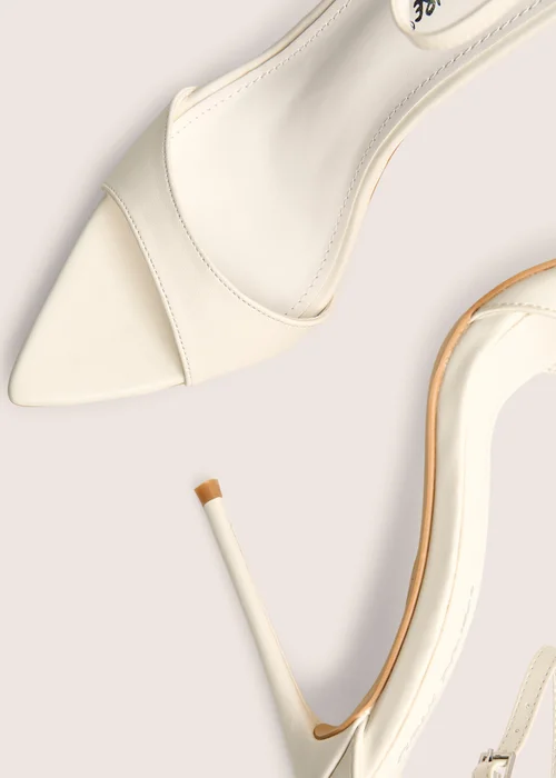 Public Desire Kelisa White Pu Pointed Toe Barely There Stiletto High Heels - 9 Image 4