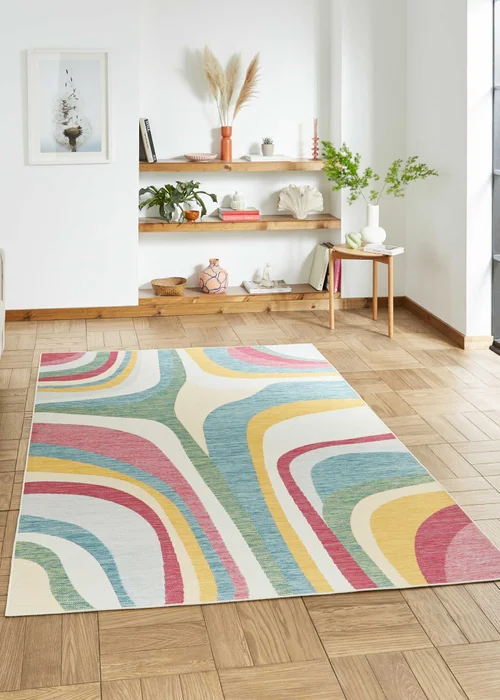Think Rugs Multi Colour Spectrum E9333 Rug 160 X 230 - 120 x 170 Image 1